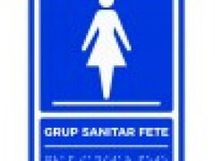 Placute braille WC GRUP SANITAR FETE pentru nevazatori