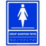 Placute braille WC GRUP SANITAR FETE pentru nevazatori